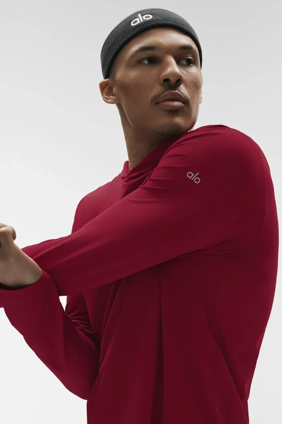 Conquer Reform Long Sleeve with Hood - Garnet