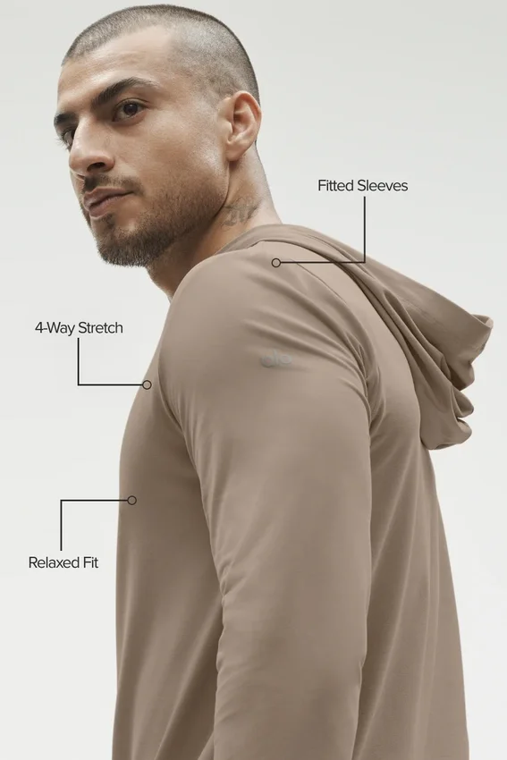 Conquer Reform Long Sleeve with Hood - Gravel