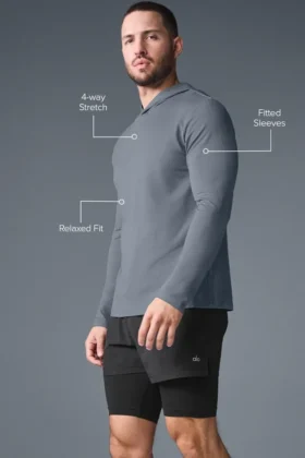 Conquer Reform Long Sleeve with Hood – Steel Grey