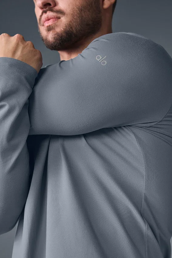 Conquer Reform Long Sleeve with Hood - Steel Grey