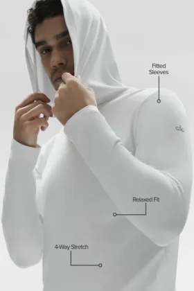 Conquer Reform Long Sleeve with Hood – White