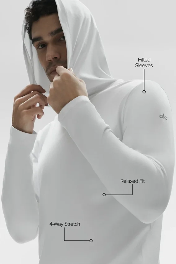 Conquer Reform Long Sleeve with Hood - White