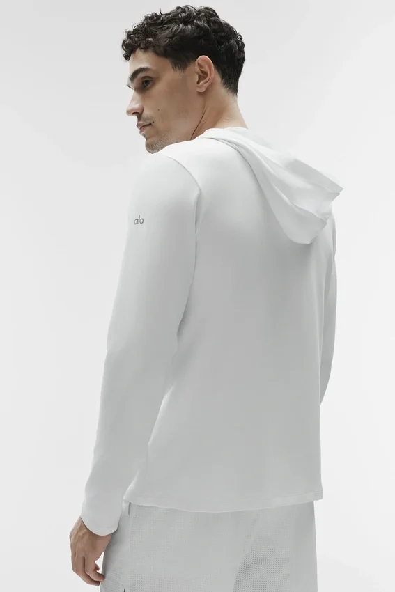 Conquer Reform Long Sleeve with Hood - White
