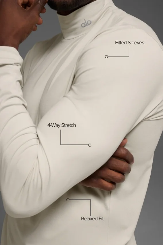 Conquer Reform Mock Neck Long Sleeve - Bone