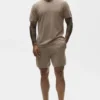 Cotton Cashmere Ever Soft Short Sleeve Crew - Gravel