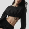 Cotton Cropped Real Deal Long Sleeve - Black