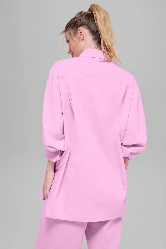Cotton Real Deal Button up Long Sleeve - Candy Heart Pink