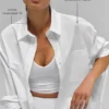 Cotton Real Deal Button up Long Sleeve - White