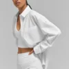 Cotton Real Deal Button up Long Sleeve - White