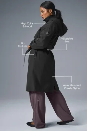 Crinkle on the Move Trench – Black