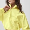 Cropped 1/4 Zip Alumni Pullover - Sunshine