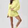Cropped Accolade Crewneck - Sunshine
