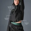 Cropped Afterglow Pullover - Black