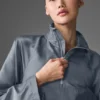 Cropped Afterglow Pullover - Steel Grey