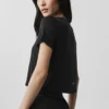 Cropped All Day Short Sleeve - Black