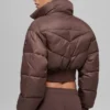 Cropped Atmosphere Puffer - Brownstone