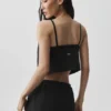 Cropped Connection Tank - Black