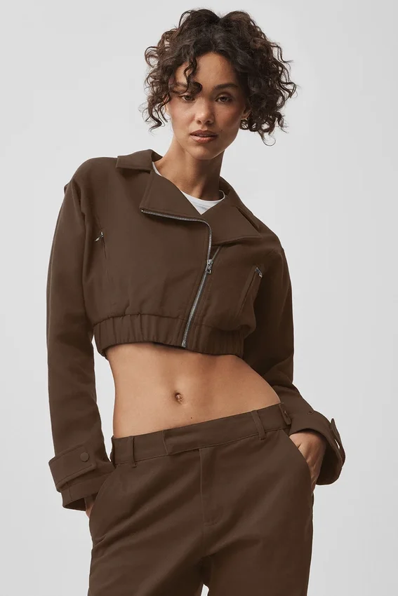 Cropped Cosmopolitan Jacket - Espresso