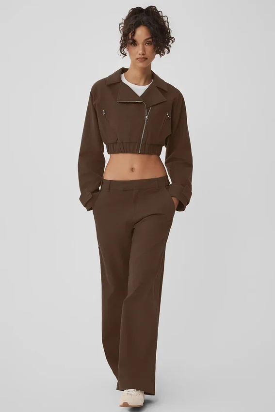 Cropped Cosmopolitan Jacket - Espresso