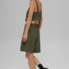 Cropped Dreamscape Tank - Green Olive