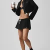 Cropped Fan Favorite Full Zip Jacket - Black
