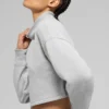 Cropped Serenity Coverup - Athletic Heather Grey