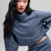 Cropped Serenity Coverup - Bluestone