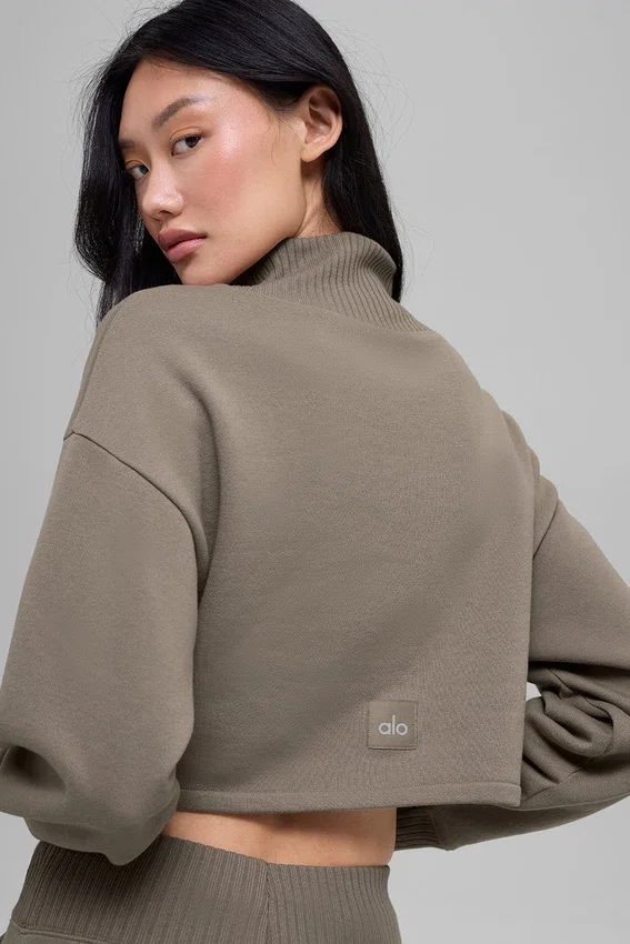 Cropped Serenity Coverup - Light Cocoa