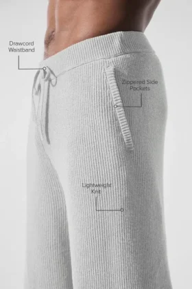 Domain Rib Knit Sweatpant – Athletic Heather Grey