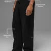 Domain Rib Knit Sweatpant - Black