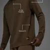 Double Take Long Sleeve 1/4 Zip - Espresso