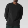 Double Take Long Sleeve Crew - Black