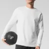 Double Take Long Sleeve Crew - White