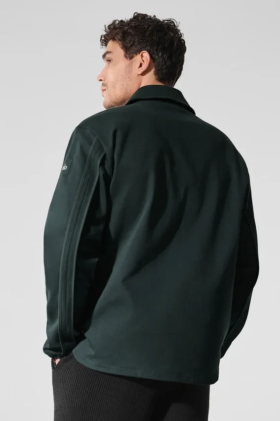 Edition Sueded Jacket - Charcoal Green
