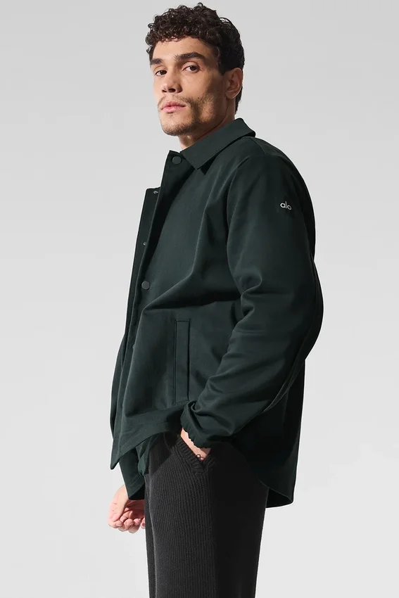 Edition Sueded Jacket - Charcoal Green