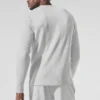 Elevate Waffle Long Sleeve Crew - Athletic Heather Grey