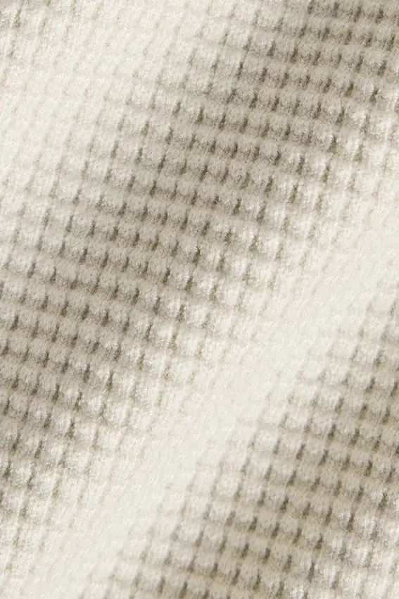 Elevate Waffle Long Sleeve Crew - Bone