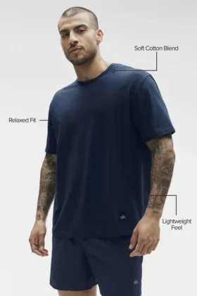 Essential Short Sleeve Street Tee – Navy