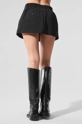 Fan Club Mini Skirt – Black