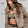 Faux Fur Allure Jacket - Oat