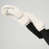 Faux Fur Mittens - Ivory