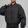 Faux Fur Urbanite Bomber - Black/Ivory