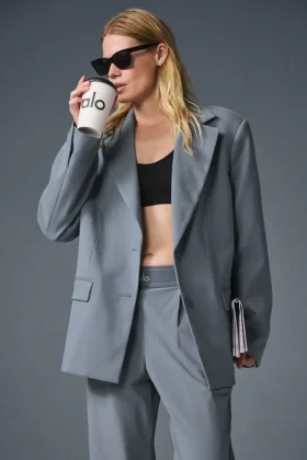 First-Class Blazer - Steel Grey