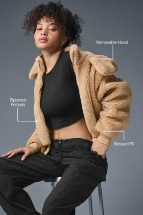 Foxy Sherpa Jacket – Camel