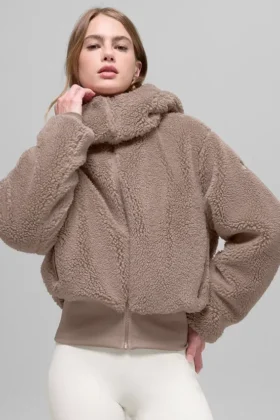 Foxy Sherpa Jacket – Chai Latte