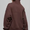 Hazy Mock Neck Pullover - Brownstone