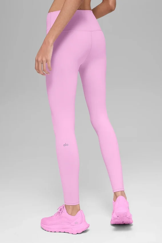 High-Waist Airbrush Legging - Candy Heart Pink
