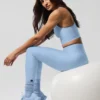 High-Waist Airlift Legging - Seashell Blue