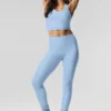 High-Waist Airlift Legging - Seashell Blue