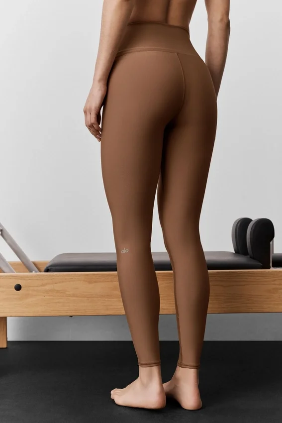 High-Waist Airlift Legging - Sun Kissed Brown